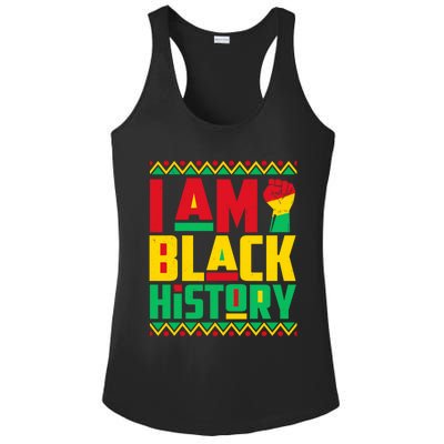 I Am Black History Month Independence Day Juneteenth Freedom Meaningful Gift Ladies PosiCharge Competitor Racerback Tank