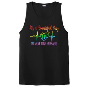 Its A Beautiful Day To Save Tiny Hu Nicu Neonatal Nurse Gift PosiCharge Competitor Tank