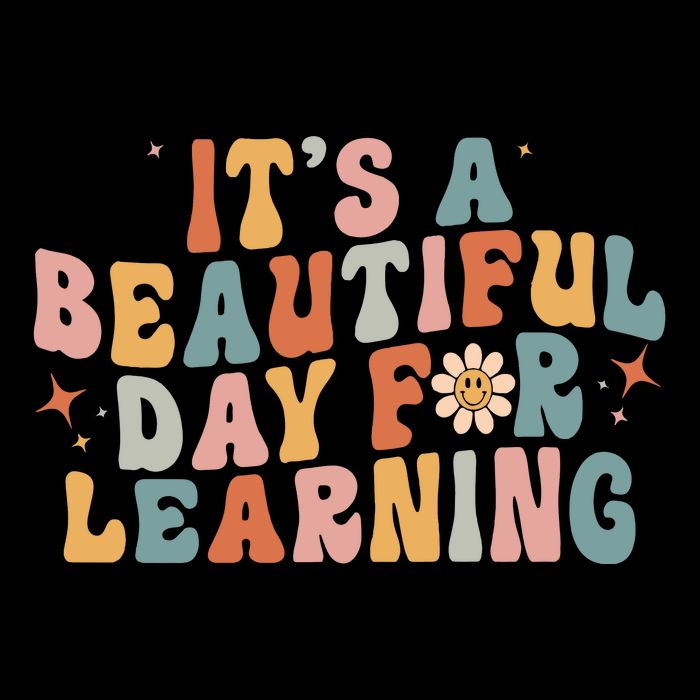 Its A Beautiful Day For Learning Best Teacher Ever Cooling Performance Crew T-Shirt
