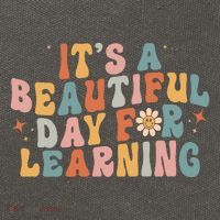 Its A Beautiful Day For Learning Best Teacher Ever Cotton Canvas Backpack