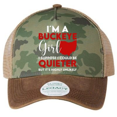 Im A Buckeye Girl O.H.I.O S.T.A.T.E Legacy Tie Dye Trucker Hat