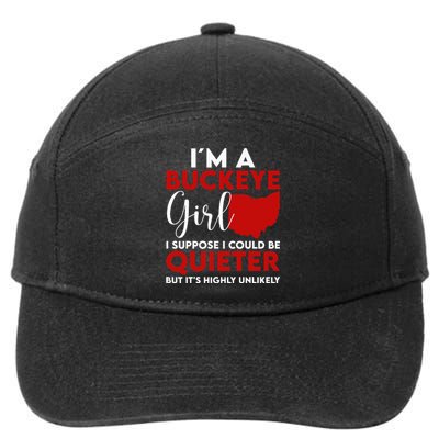 Im A Buckeye Girl O.H.I.O S.T.A.T.E 7-Panel Snapback Hat