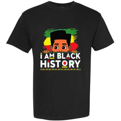 I Am Black History For Boy Black History Month Garment-Dyed Heavyweight T-Shirt