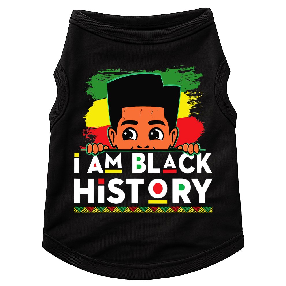 I Am Black History For Boy Black History Month Doggie Tank