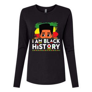 I Am Black History For Boy Black History Month Womens Cotton Relaxed Long Sleeve T-Shirt