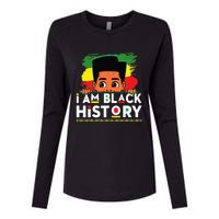 I Am Black History For Boy Black History Month Womens Cotton Relaxed Long Sleeve T-Shirt