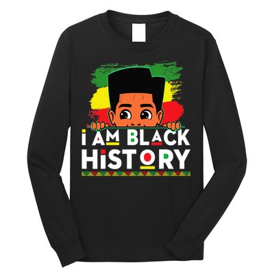 I Am Black History For Boy Black History Month Long Sleeve Shirt