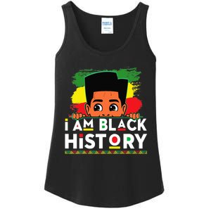 I Am Black History For Boy Black History Month Ladies Essential Tank