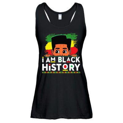 I Am Black History For Boy Black History Month Ladies Essential Flowy Tank