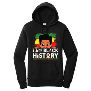 I Am Black History For Boy Black History Month Women's Pullover Hoodie