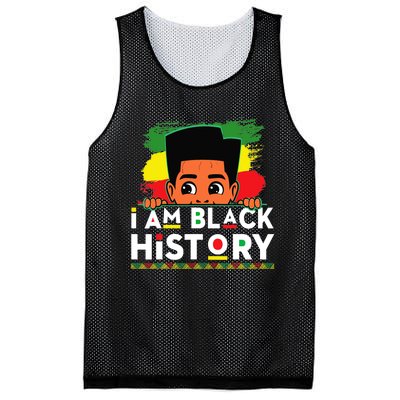 I Am Black History For Boy Black History Month Mesh Reversible Basketball Jersey Tank