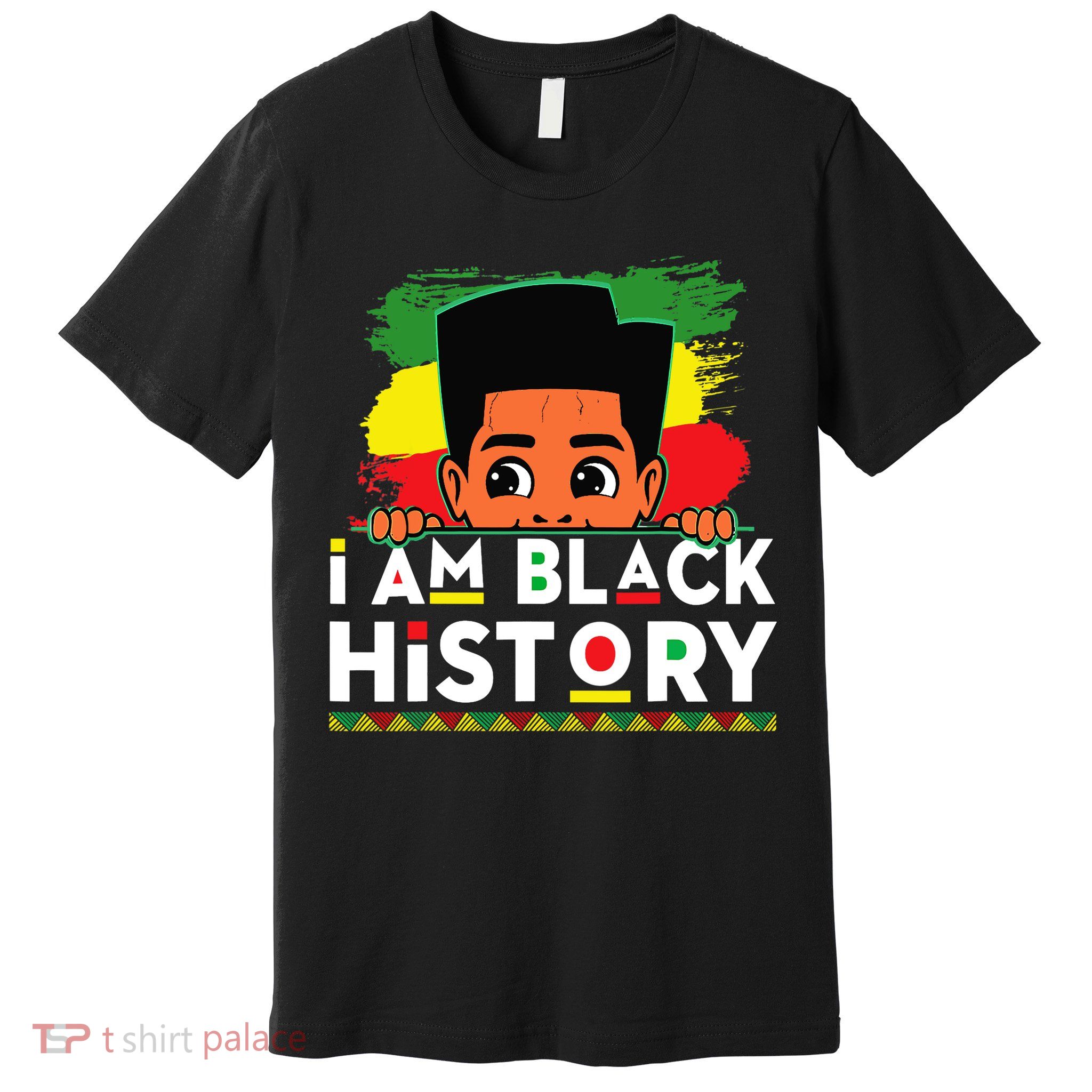 I Am Black History For Boy Black History Month Premium T-Shirt