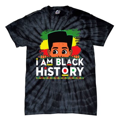 I Am Black History For Boy Black History Month Tie-Dye T-Shirt