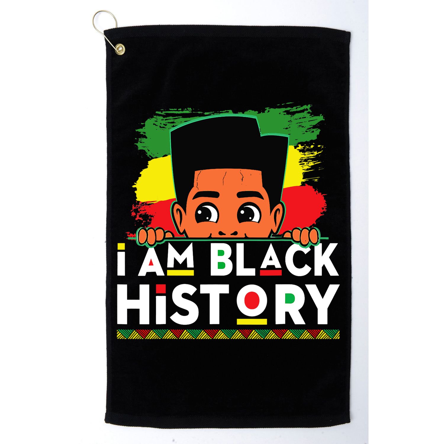 I Am Black History For Boy Black History Month Golf Towel