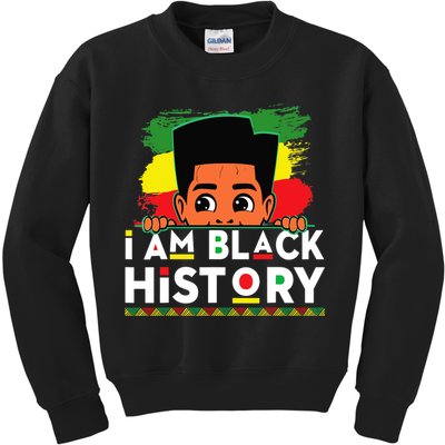 I Am Black History For Boy Black History Month Kids Sweatshirt