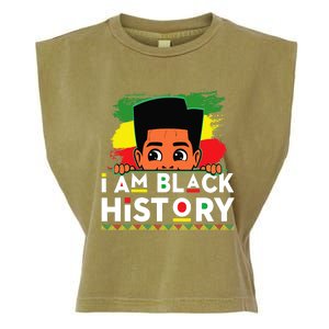 I Am Black History For Boy Black History Month Garment-Dyed Women's Muscle Tee