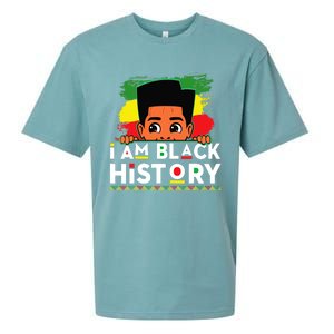 I Am Black History For Boy Black History Month Sueded Cloud Jersey T-Shirt