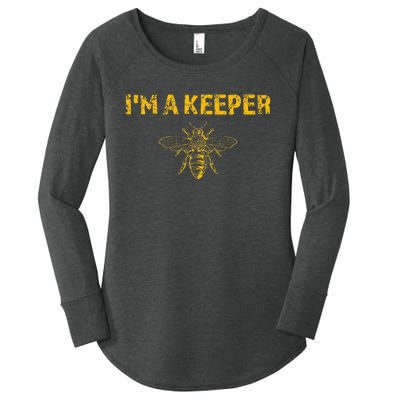 IM A Bee Keeper Honey Bee Apiarist Funny Beekeeping Women's Perfect Tri Tunic Long Sleeve Shirt