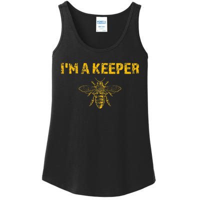 IM A Bee Keeper Honey Bee Apiarist Funny Beekeeping Ladies Essential Tank