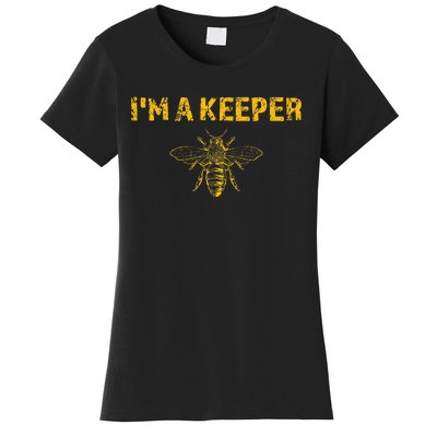 IM A Bee Keeper Honey Bee Apiarist Funny Beekeeping Women's T-Shirt