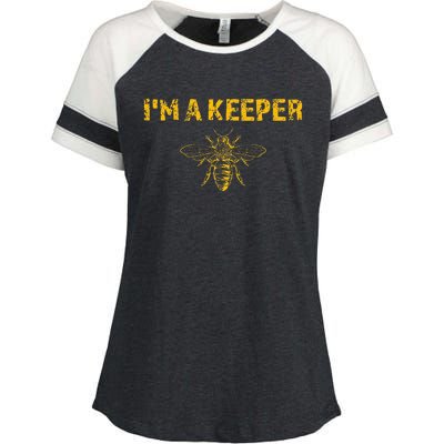 IM A Bee Keeper Honey Bee Apiarist Funny Beekeeping Enza Ladies Jersey Colorblock Tee