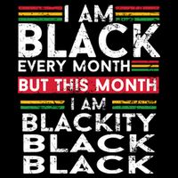 I Am Black Every Month But This Month I'm Blackity Black 16 in Basic Backpack