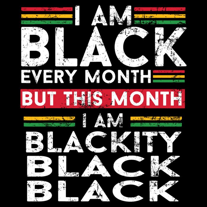 I Am Black Every Month But This Month I'm Blackity Black 16 in Basic Backpack
