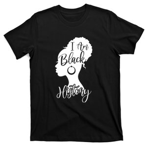 I Am Black History Month For Girl Afro American T-Shirt