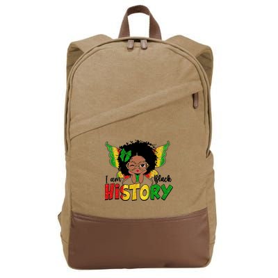 I Am Black History Month African American Cotton Canvas Backpack