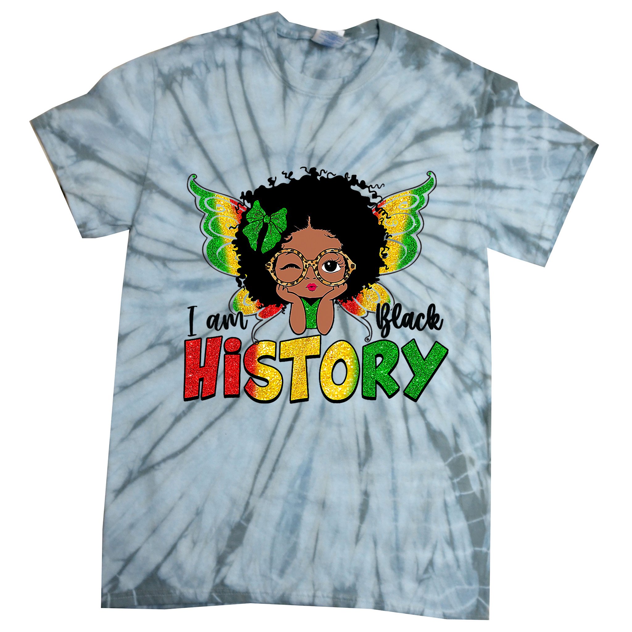 I Am Black History Month African American Tie-Dye T-Shirt