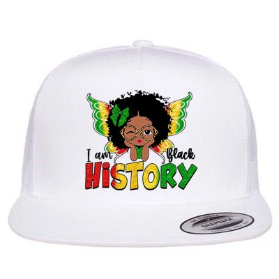 I Am Black History Month African American Flatbill Hat