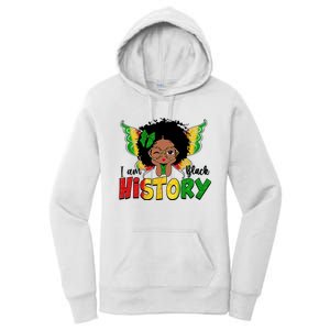 I Am Black History Month African American Women's Pullover Hoodie