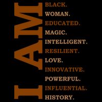 I Am Black Powerful Pride Quote 16 in Basic Backpack