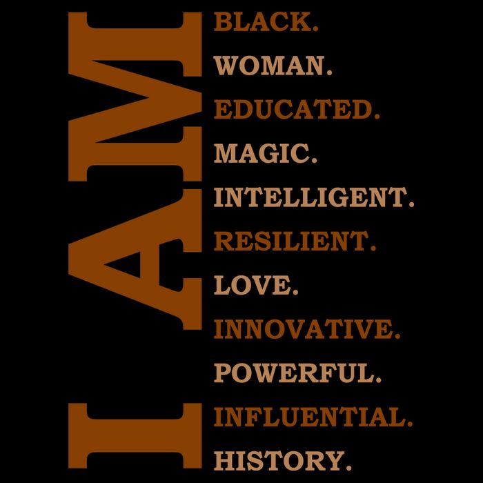 I Am Black Powerful Pride Quote 16 in Basic Backpack