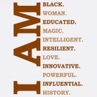I Am Black Powerful Pride Quote Cooling Performance Crew T-Shirt