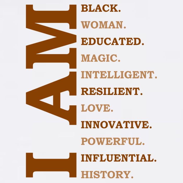 I Am Black Powerful Pride Quote Cooling Performance Crew T-Shirt