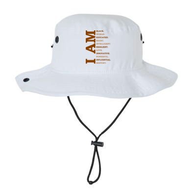 I Am Black Powerful Pride Quote Bucket Hat