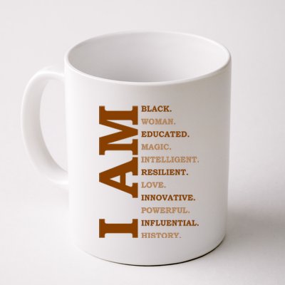 I Am Black Powerful Pride Quote Coffee Mug