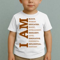 I Am Black Powerful Pride Quote Toddler T-Shirt