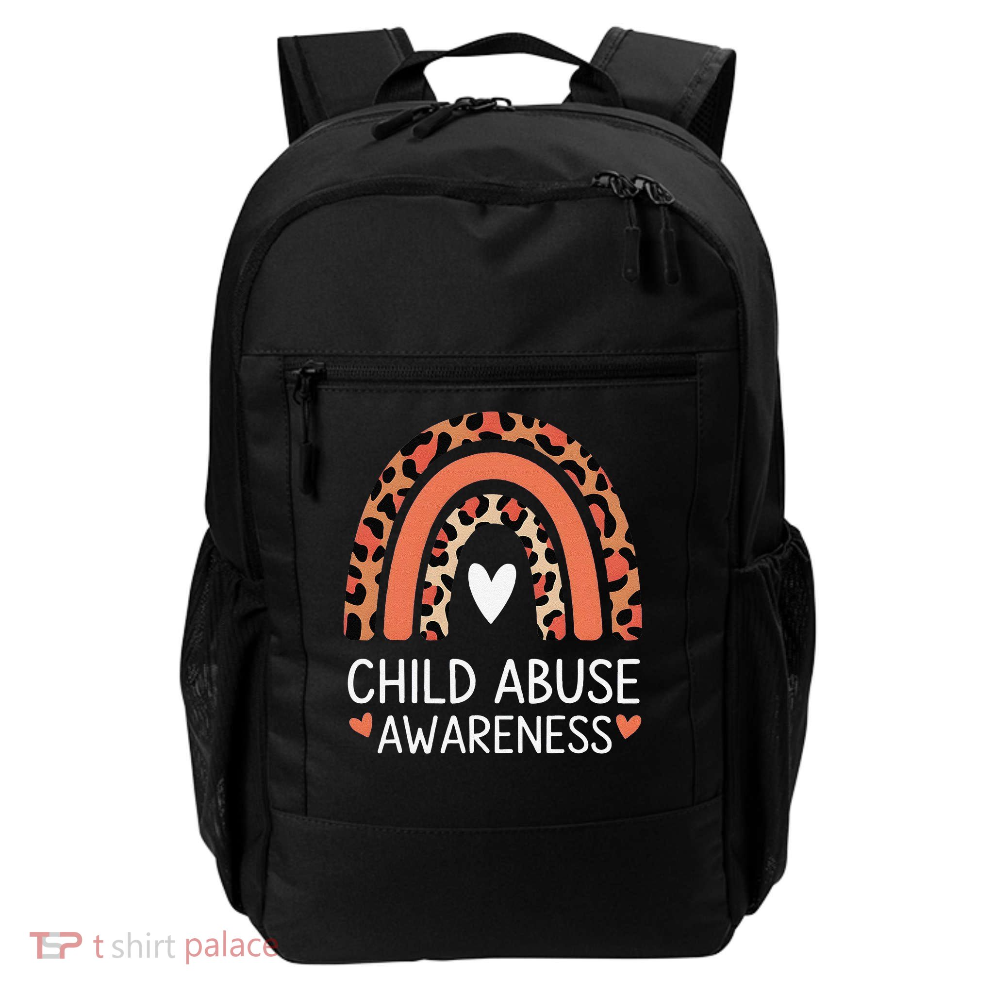 In April Blue Child Abuse Prevention Awareness month Daily Commute Backpack
