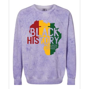 I Am Black History Black History Month Gift Colorblast Crewneck Sweatshirt