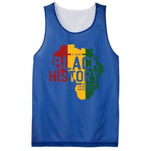 I Am Black History Black History Month Gift Mesh Reversible Basketball Jersey Tank