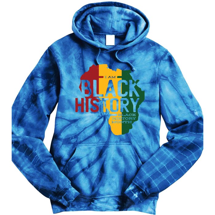 I Am Black History Black History Month Gift Tie Dye Hoodie