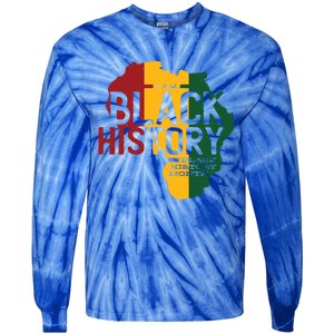 I Am Black History Black History Month Gift Tie-Dye Long Sleeve Shirt