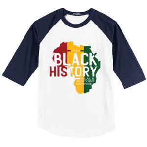 I Am Black History Black History Month Gift Baseball Sleeve Shirt