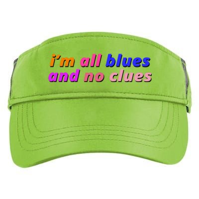 I'm All Blues And No Clues Adult Drive Performance Visor