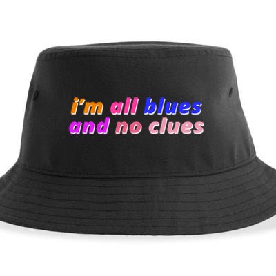 I'm All Blues And No Clues Sustainable Bucket Hat