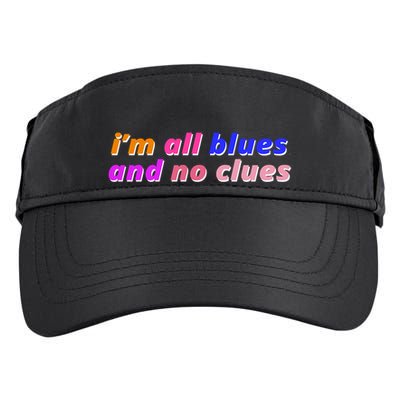 I'm All Blues And No Clues Adult Drive Performance Visor