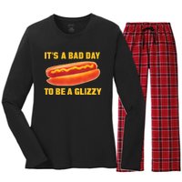 It’s A Bad Day To Be A Glizzy Women's Long Sleeve Flannel Pajama Set 