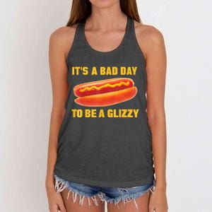 It’s A Bad Day To Be A Glizzy Women's Knotted Racerback Tank